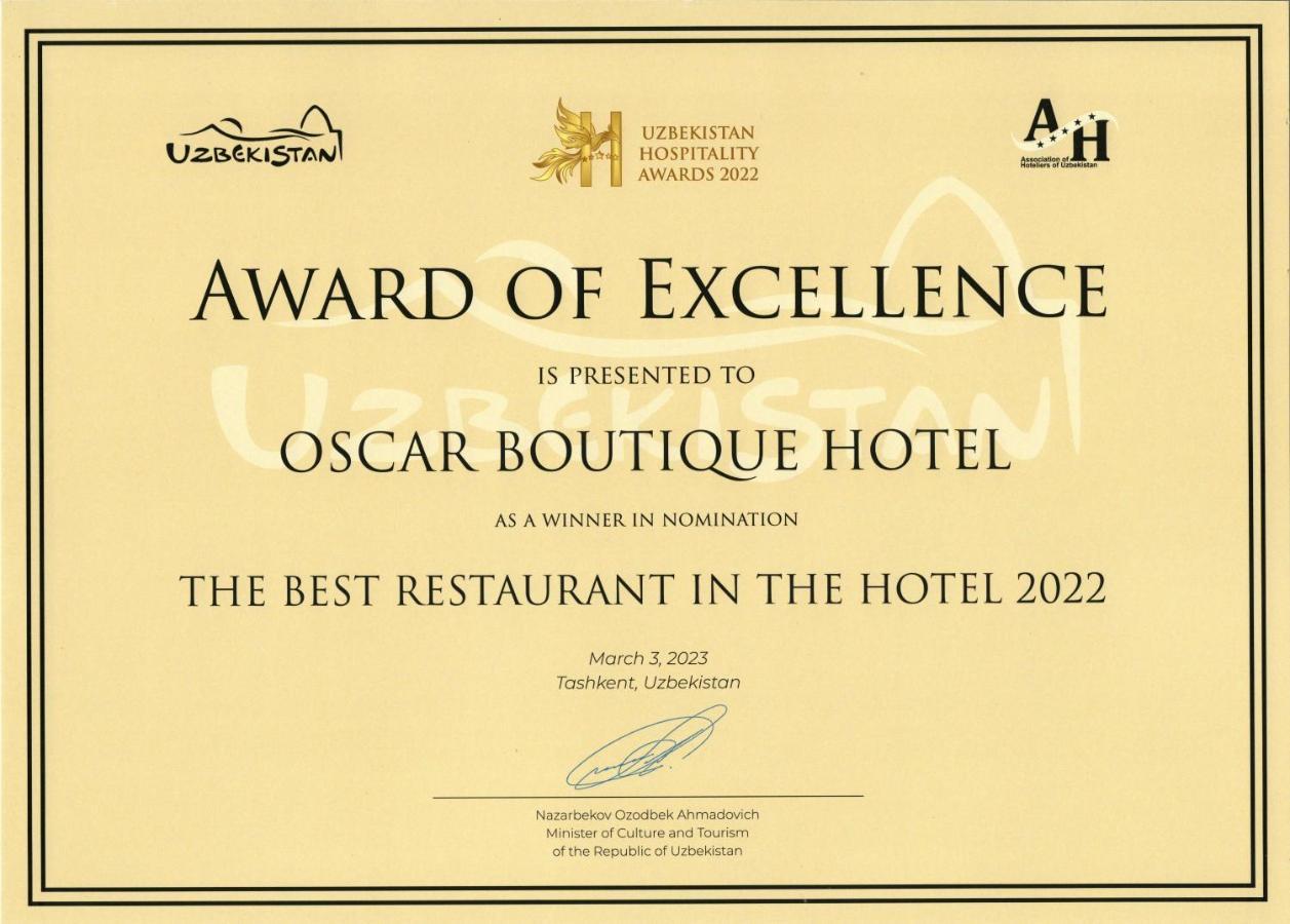 Oscar Boutique Hotel Tashkent Ngoại thất bức ảnh